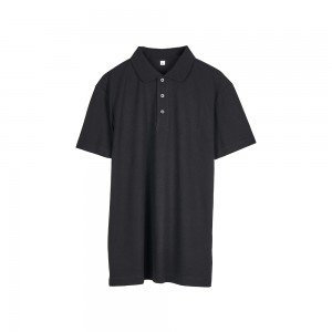 Camisa pólo masculina de cor sólida