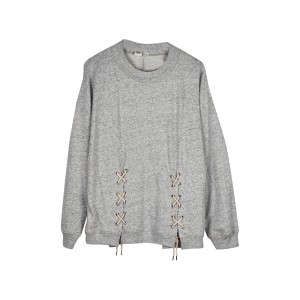 Pullover abu-abu heather wanita